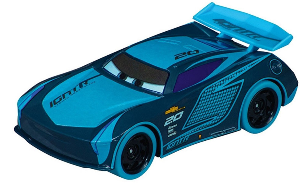 Tor CARRERA Go Disney Pixar Cars 20063521 długość 4,3 metra łatwy w montażu i demontażu unikalny system zatrzasków łączących
możliwość rozbudowy wymiany samochodów dwa samochody tor dwa kontrolery prędkości odpowiednio wyprofilowana skocznia hopka wymiary toru 147 x 120 cm