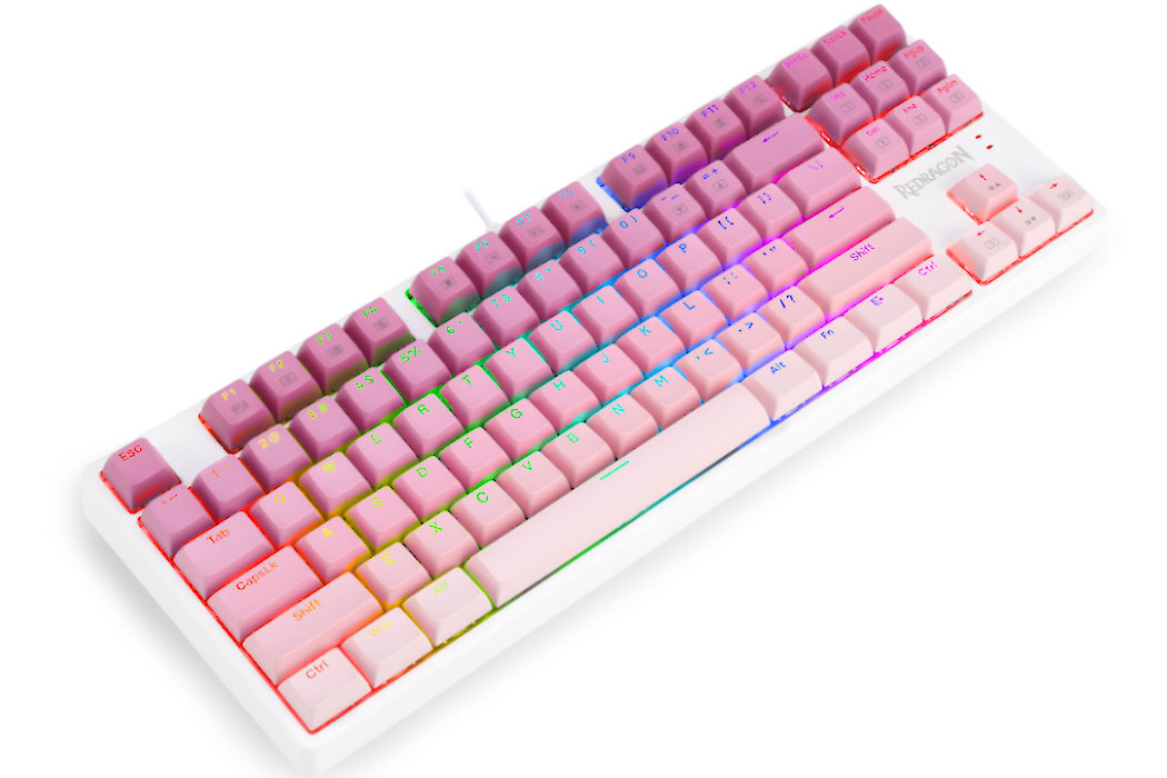 Klawiatura REDRAGON Cass K645W-GP RGB wytrzymałość modowanie szybkość wymiana garczy rgb wyposażenie