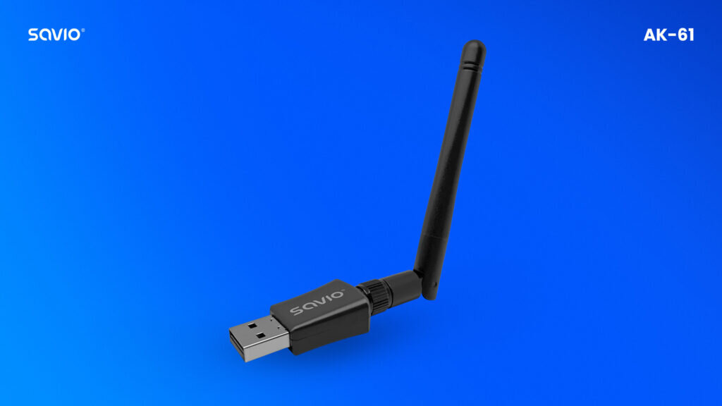 Savio-adapter-wi-fi-usb-on-blue-track-ak-61-en