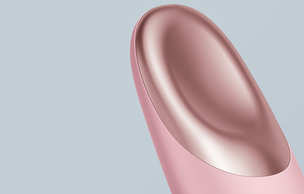 Masażer do oczu GESKE Cool & Warm 6w1 HK000004PI01 Relaxing Eye Warming Energizing Eye Cooling High Efficiency Depuffing System SmartSonic Pulsation wykorzystuje 11 000 pulsacji na minutę technologia Youthful Glow Massage