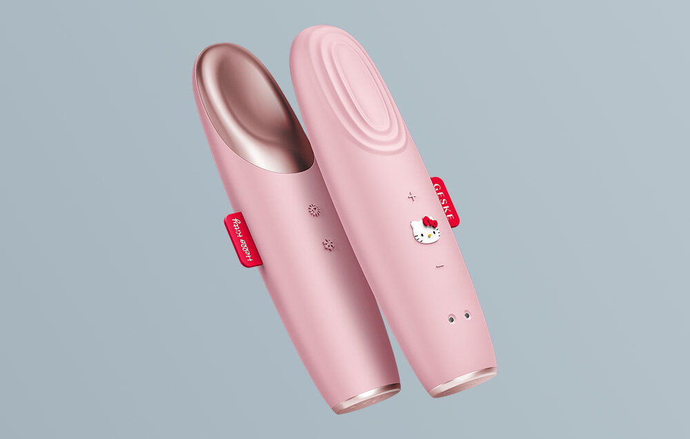 Masażer do oczu GESKE Cool & Warm 6w1 HK000004PI01 odporny na wodę na poziomie IPX7