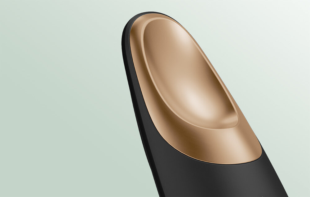 Masażer do oczu GESKE Cool & Warm 6w1 GK000003GY01 Relaxing Eye Warming technologia Youthful Glow Massage 11 000 pulsacji na minutę SmartSonic Pulsation