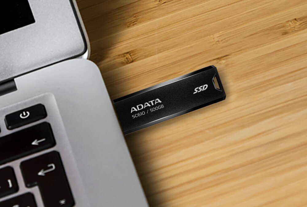 Dysk ADATA SC610 500GB SSD Czarny prędkość odczyt zapis Plug and Play