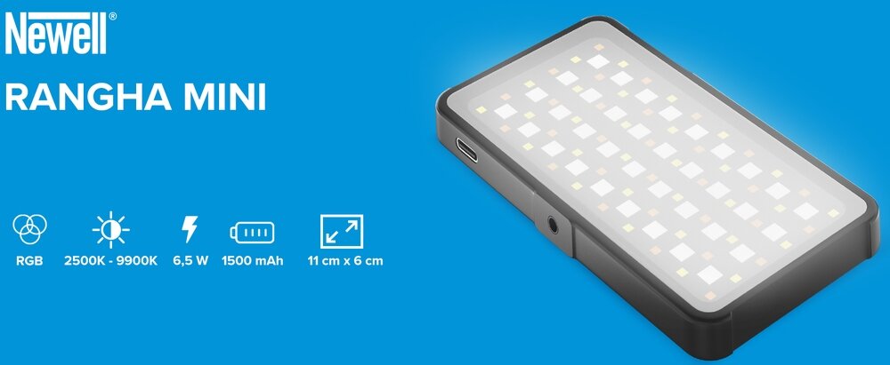 Lampa LED Newell RGB-W Rangha Mini świecąca białym mocnym światłem