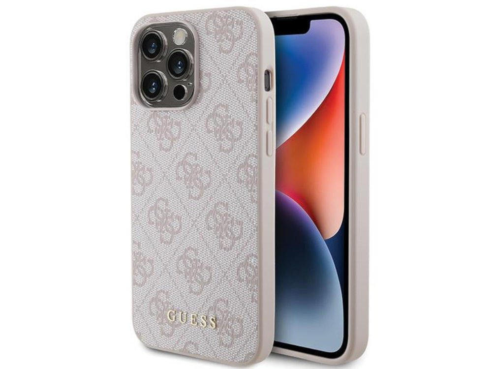 GUESS 4G Metal Gold Logo wzór 4G złote metaliczne logo