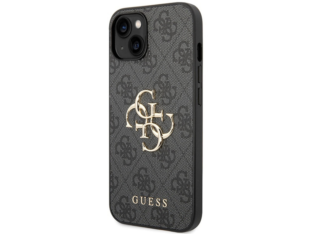 GUESS 4G Big Metal Logo złotym logo marki Guess luksusowego charakteru wzornictwo i wysoka jakość - etui od boku