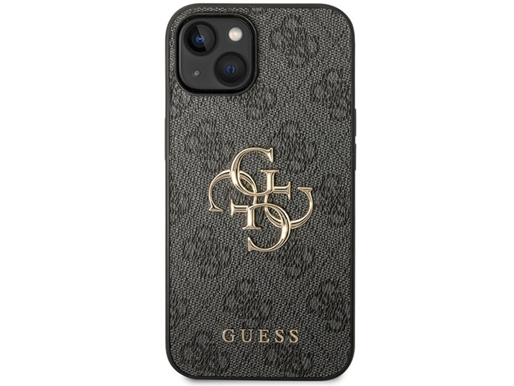 GUESS 4G Big Metal Logo skuteczną ochronę iPhone'a pełny dostęp do wszystkich portów i przycisków TPU i skóry syntetycznej trwałość i komfort użytkowania - etui od tyłu