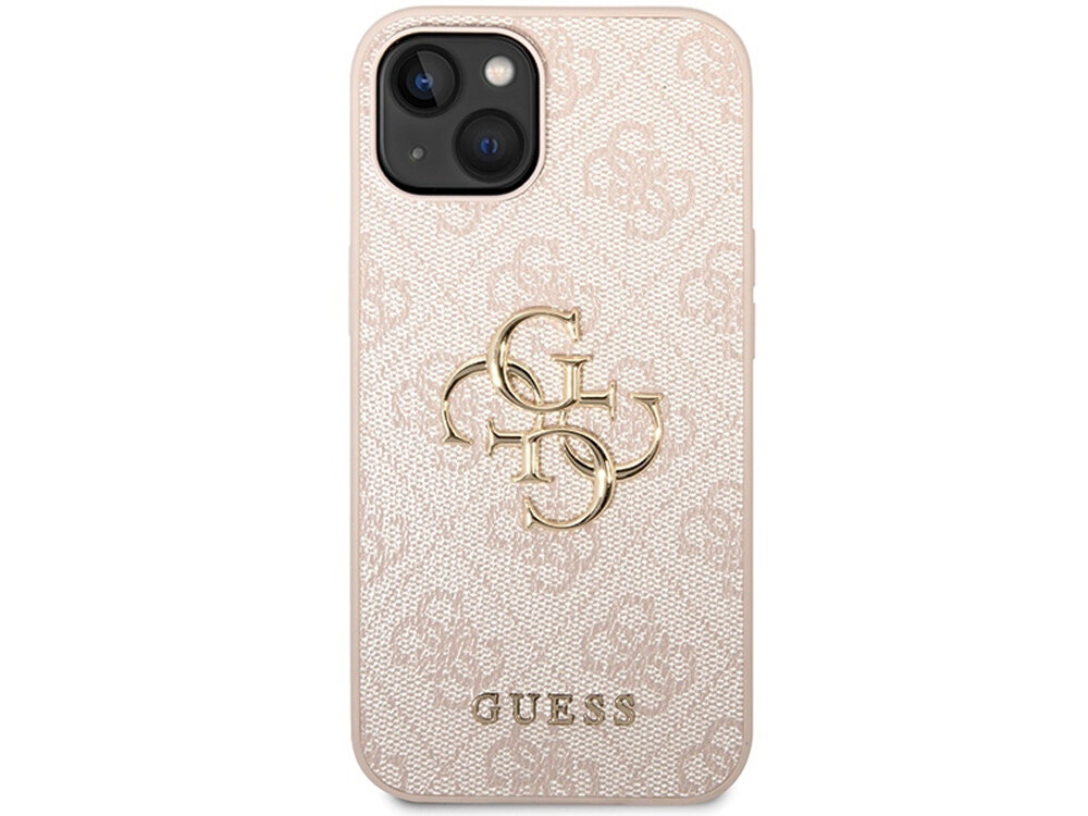 GUESS 4G Big Metal Logo skuteczną ochronę iPhone'a pełny dostęp do wszystkich portów i przycisków TPU i skóry syntetycznej trwałość i komfort użytkowania - etui od tyłu