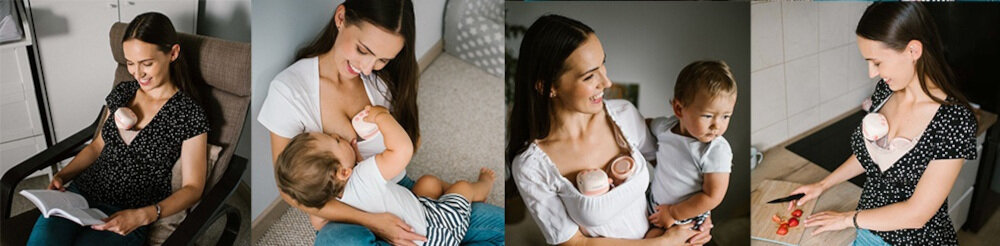 Laktator BABYONO Twinny 1002 prezentacja wizualizacja wygląd lifestyle