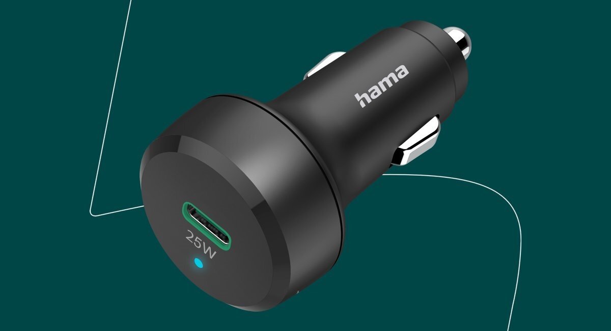 Ładowarka samochodowa Hama 25 W szybkie ładowanie w trasie