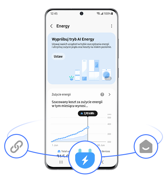 SmartThings Energy suszarki OptimalDry SmartThings Energy suszarki OptimalDry DV90CGC2A0AB marki Samsung z Media Expert