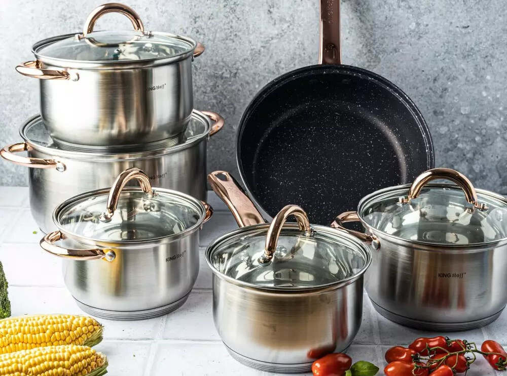 Zestaw garnków KINGHOFF KH-1766 (12 elementów) Estetyczny design staranne wykonanie prezentacja wyglad design