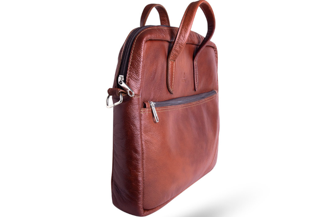 Torba na laptopa BALTAN 15,6 cali Czarny minimalizm elegancja klasyka wygoda podróże produkcja skóra lakier naturalne