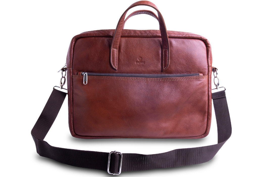 Torba na laptopa BALTAN 15,6 cali Czarny minimalizm elegancja klasyka wygoda podróże produkcja skóra lakier naturalne