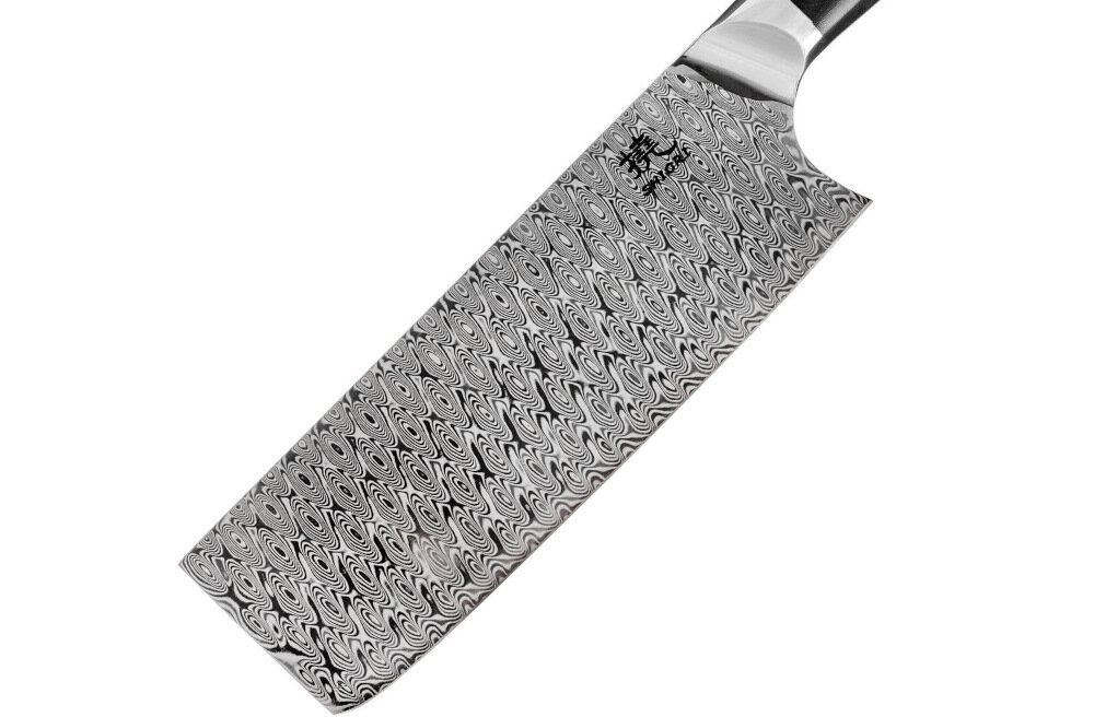 Tasak SHIORI Ysashi-Sa Nakiri Stal damasceńska 110 warstw stal damascenska