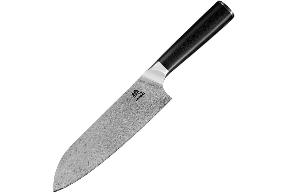 Nóż SHIORI Yasashi-sa Santoku prezent rekojesc ostrza 18,5 cm wybor