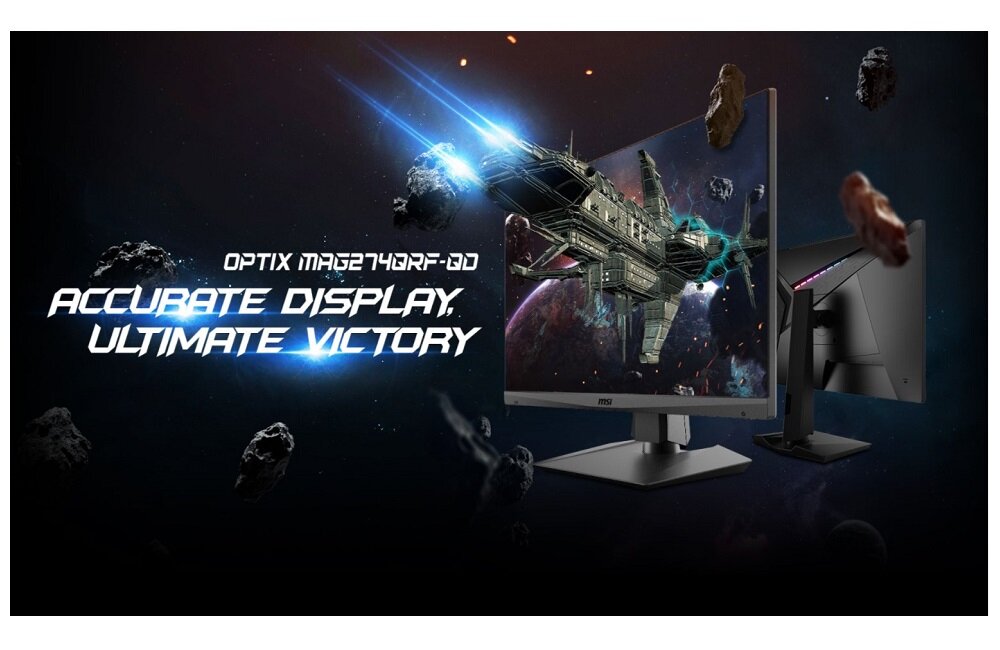 Monitor MSI Optix MAG274QRF QD wbudowana jest kamerka internetowa HDMI DisplayPort dwa złącza USB