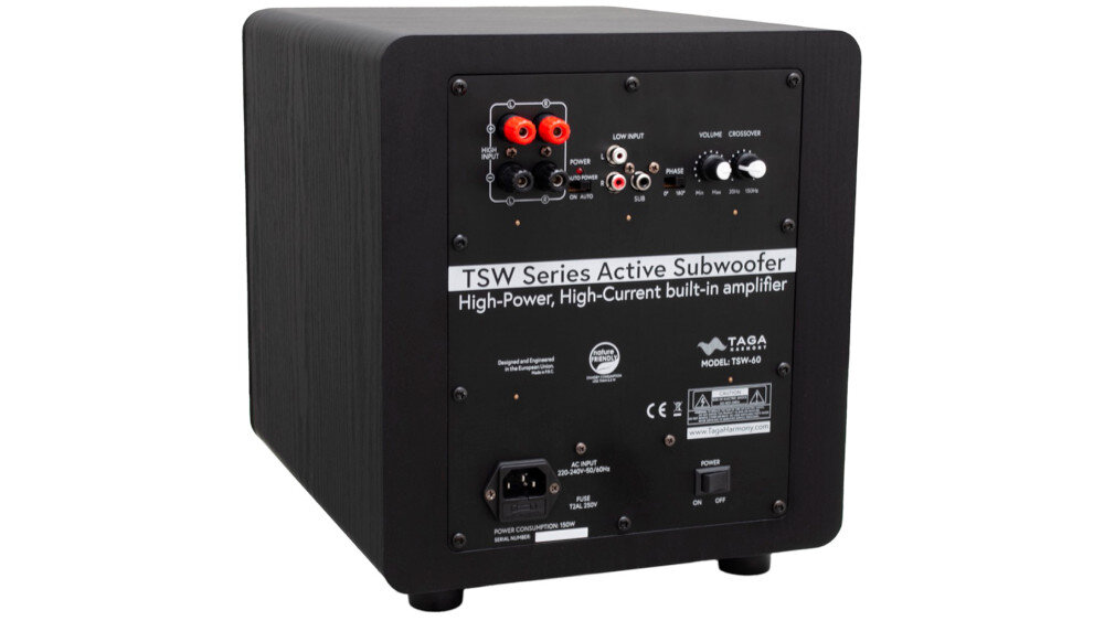 Subwoofer TAGA HARMONY TSW-60 - komponenty