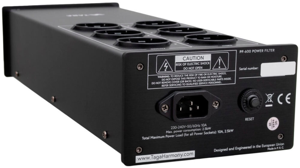 Filtr zasilania TAGA HARMONY PF-600 - izolacja