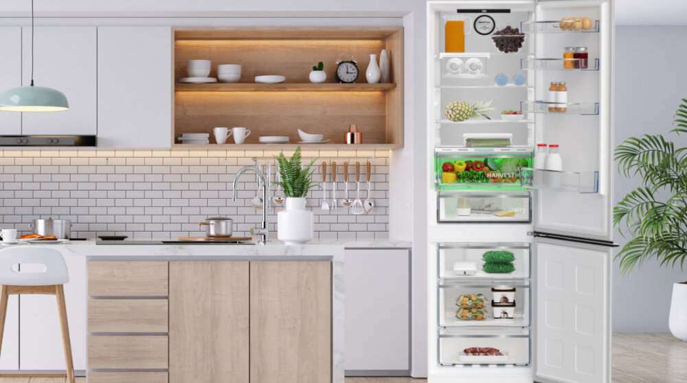 LODÓWKA BEKO B7RCNA407ZXBRW wysokość szerokość głośność elegancja wygląd stylistyka