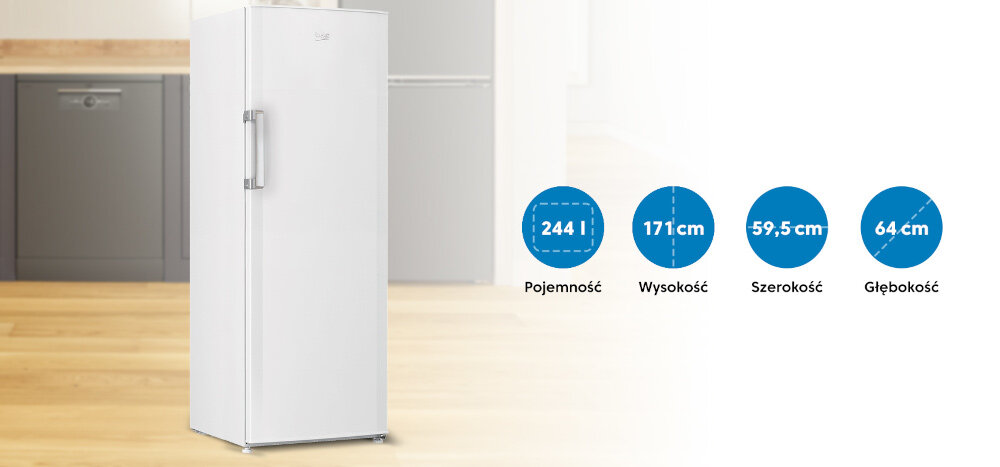Zamrażarka BEKO FS127340N BEKO wymiary klasa energetyczna pojemność