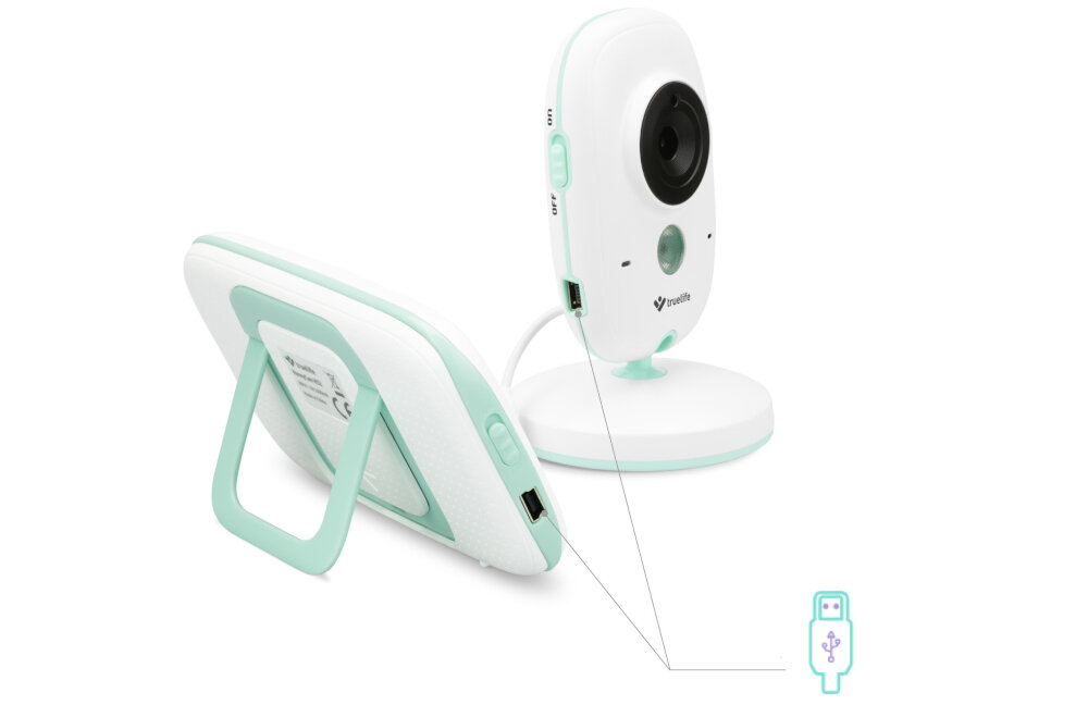 Monitor TRUELIFE NannyCam H32 Akumulator litowo – polimerowy USB wskaznik ladowania baterii
