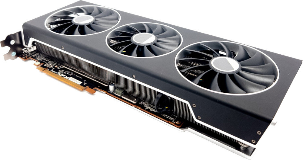 Karta graficzna XFX Speedster Merc 319 Radeon RX 7800 XT Black Edition 16GB chłodzenie wentylatory komora parowa temperatura