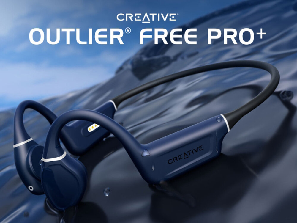 Słuchawki bezprzewodowe Creative Outlier Free Pro Plus słuchawki ergonomiczne bezprzewodowe