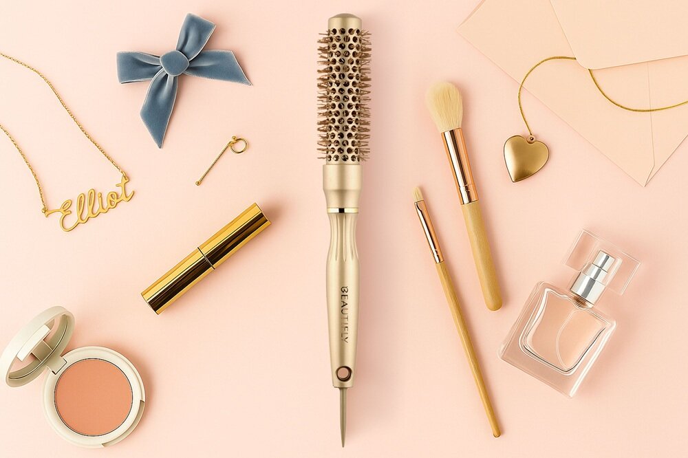 Szczotka do włosów BEAUTYFLY 25 mm powłoka ceramiczna, krótszy czas stylizacji, bez przesuszenia włosów