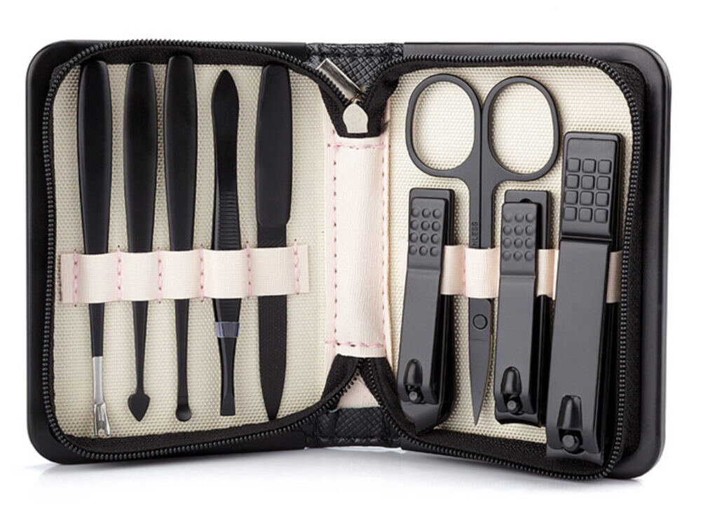 Zestaw do manicure BEAUTIFLY (9 elementów) zestaw akcesoria komplet wyposazenie