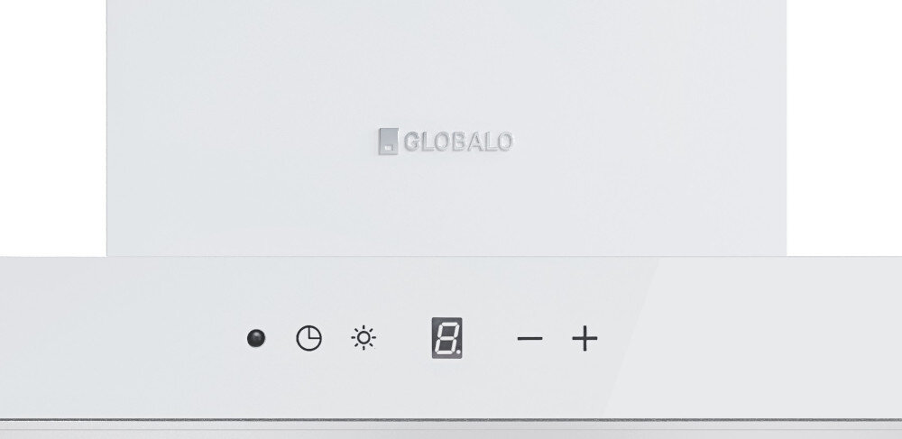 OKAP GLOBALO Lonatio 60.1 biały regulacja moc 4 stopnie prędkość boost poziom pracy soft-touch