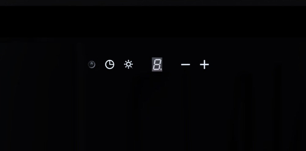 OKAP GLOBALO Lonatio 90.1 czarny regulacja moc 4 stopnie prędkość boost poziom pracy soft-touch