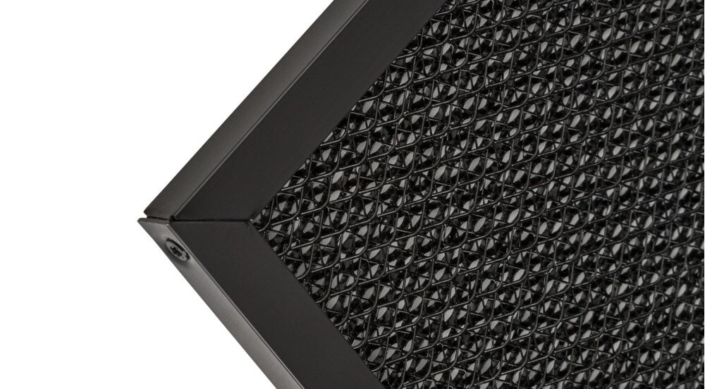 OKAP GLOBALO Lonatio 60.1 czarny filtr przeciwtłuszczowy aluminiowy węglowy czyste powietrze