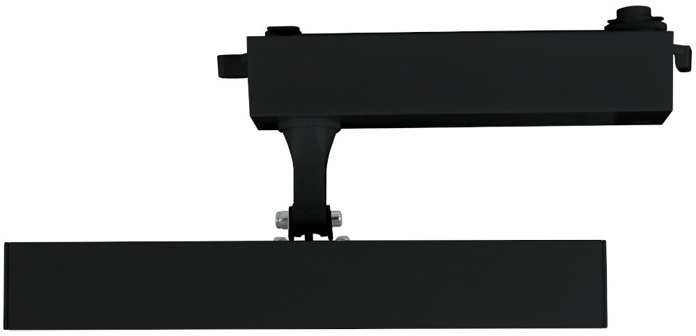 Reflektor szynowy DPM X-Line STR2-20W-B Czarny do montazu w systemie szynowym 1-fazowego X-LINE DPM nie wymaga specjalnych umiejetnosci i narzedzi wsuniecie plytki montazowej w wybrane miejsce na szynie przesuniecie bocznych blokad