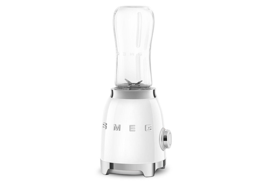 Blender personalny SMEG PBF01WHEU Napój zawsze pod ręką dwie butelki o pojemności 600 ml wygodna nakrętka z dzióbkiem