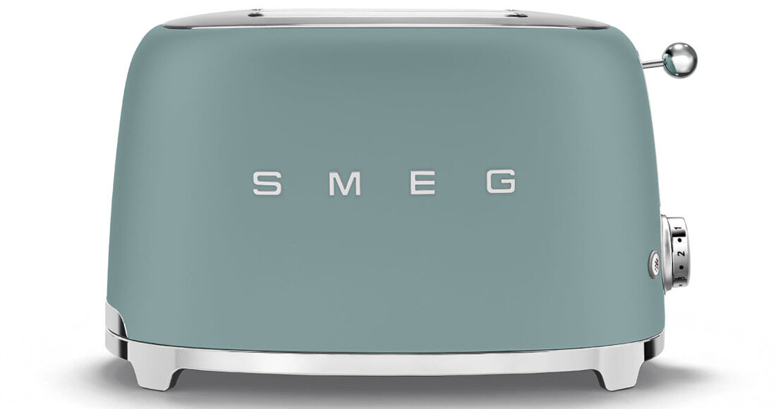 Toster SMEG TSF01EGMEU design tło prezentacja wizualizacja Komfort przygotowań