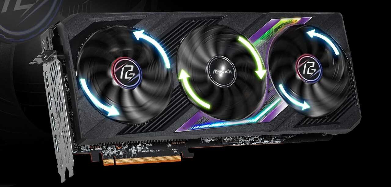 Karta graficzna ASROCK Radeon RX 7800 XT Phantom Gaming OC 16GB - Karta graficzna