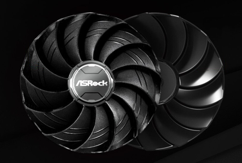 Karta graficzna ASROCK Radeon RX 7800 XT Challenger OC 16GB temperatura wentylatory radiator chłodzenie