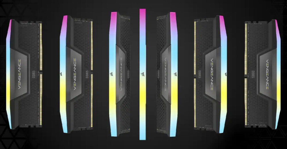 Pamięć RAM CORSAIR Vengeance RGB DDR5 32GB (2x16GB) 6400MHz kompatybilność przeznaczenie Intel profile XMP