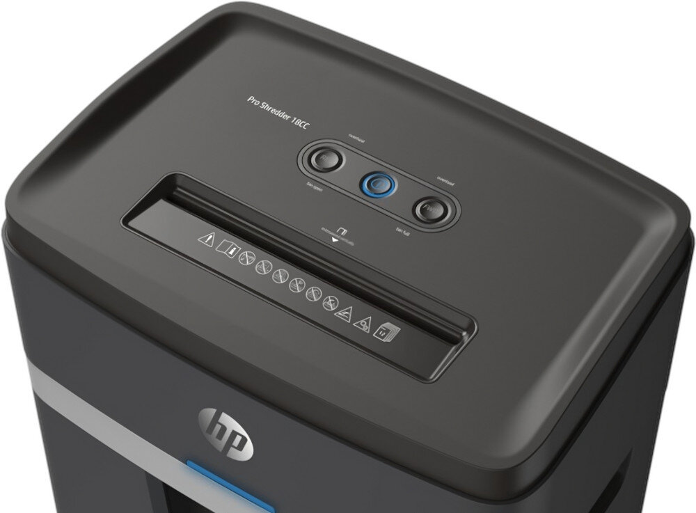 Niszczarka HP Pro Shredder 18CC karty spinacze konserwacja