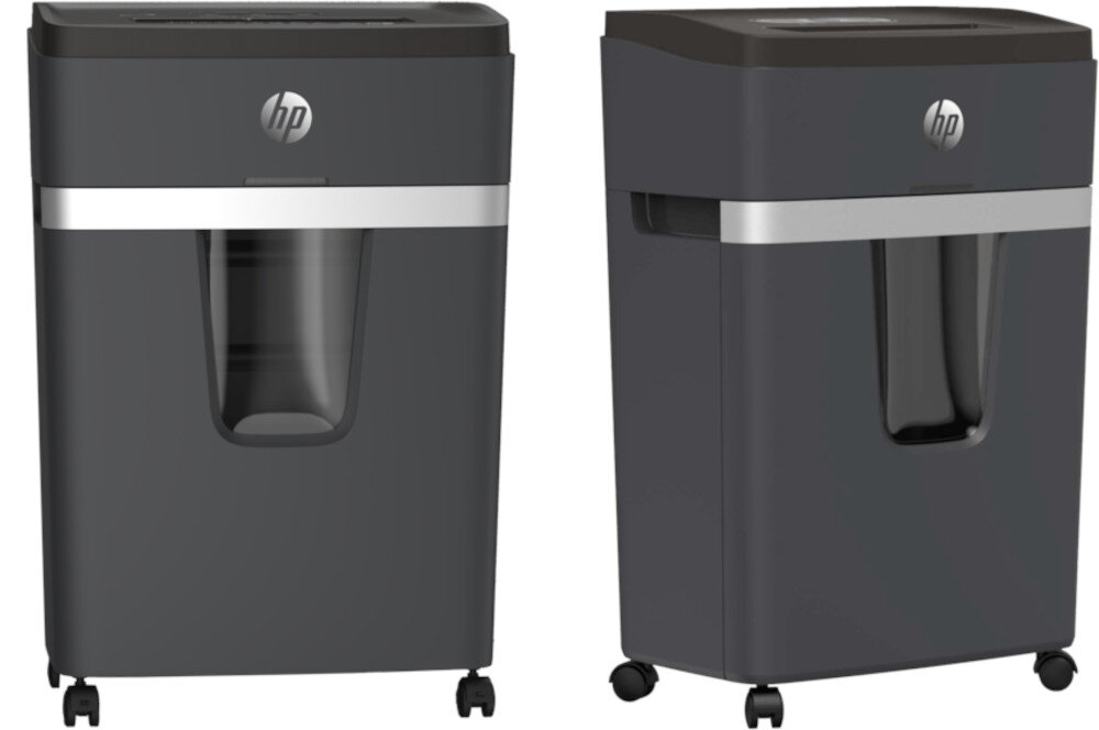 Niszczarka HP Pro Shredder 18CC kółka głośność hałas