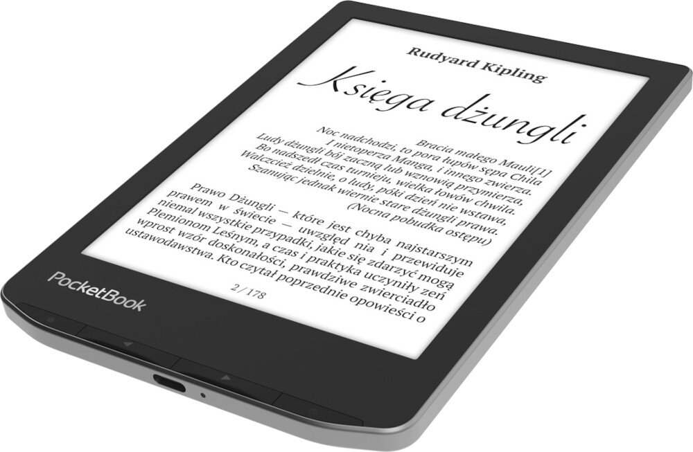Czytnik E-Booków POCKETBOOK Verse 629 Szary bateria ładowanie czas działania port