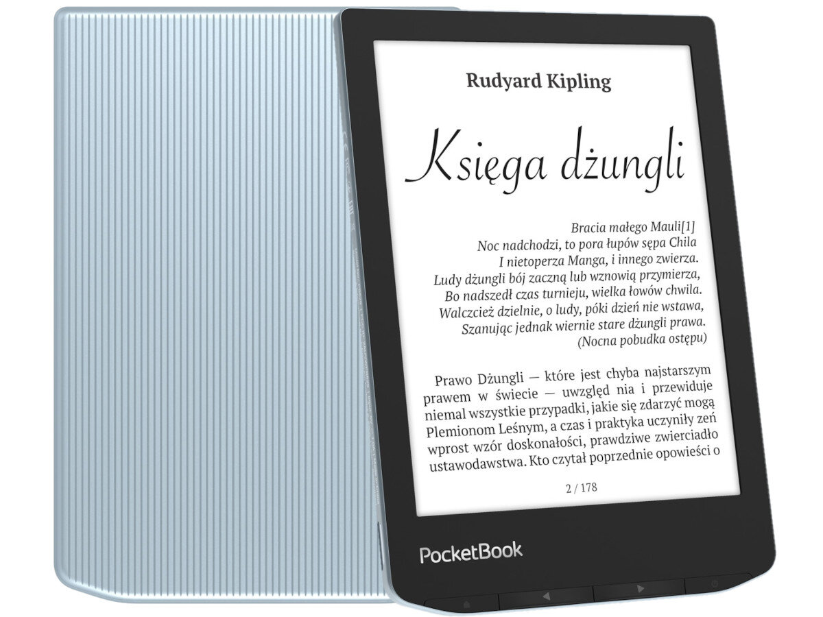 Czytnik E-Booków POCKETBOOK Verse 629 Niebieski łączność Wi-Fi pobieranie dysk chmura przesyłanie