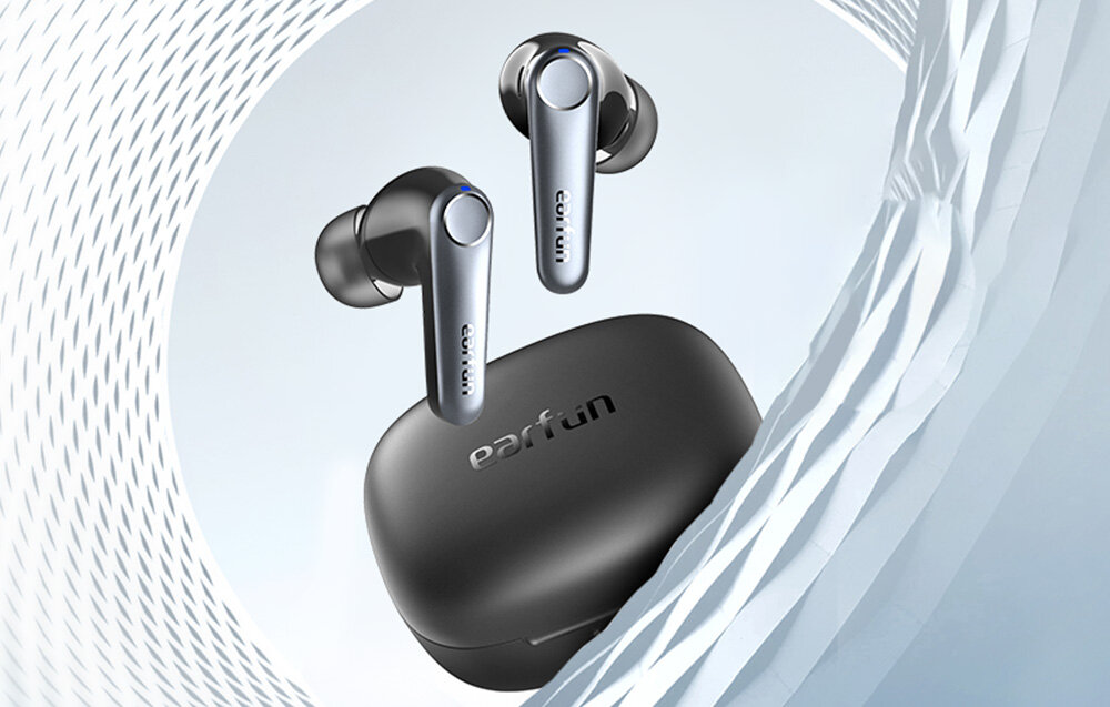 Słuchawki dokanałowe EARFUN Air Pro 3 design komfort lekkość dźwięk jakość wrażenia słuchowe ergonomia lekkość sport aktywność podróże czas pracy działanie akumulator