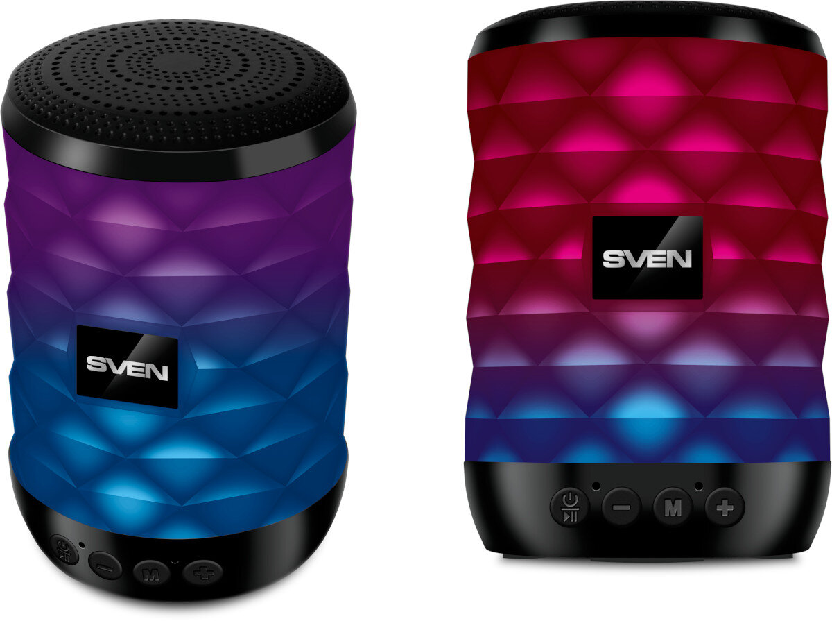 Głośnik mobilny SVEN PS-55 Czarny łączność Bluetooth dźwięk moc