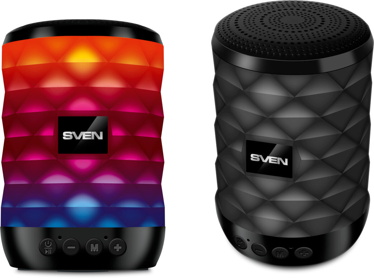 Głośnik mobilny SVEN PS-55 Czarny obudowa wygląd wielkość