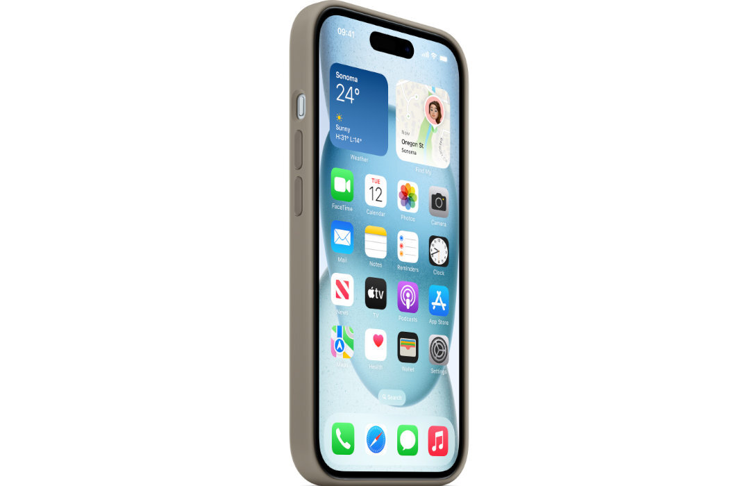 ETUI DO IPHONE 15 SILICONE CASE WITH MAGSAFE CLAY MT0J3ZM A wytrzymałość ochrona ekskluzywność solidność wygląd ładowanie MagSafe
