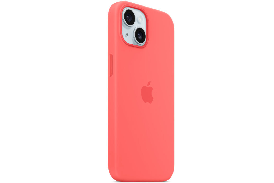 ETUI DO IPHONE 15 SILICONE CASE WITH MAGSAFE GUAVA MT0J3ZM A wytrzymałość ochrona ekskluzywność solidność wygląd ładowanie MagSafe