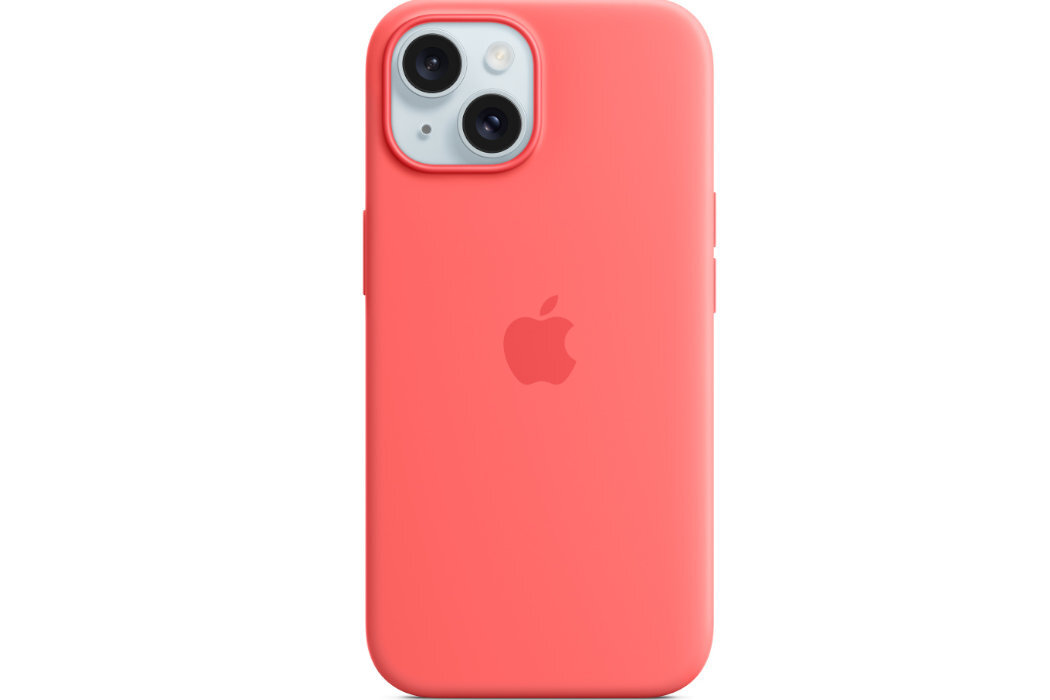 ETUI DO IPHONE 15 SILICONE CASE WITH MAGSAFE GUAVA MT0J3ZM A wytrzymałość ochrona ekskluzywność solidność wygląd ładowanie MagSafe