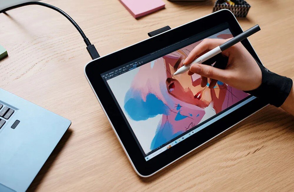 Tablet graficzny WACOM One 13 Touch Pen Display przeznaczenie podłączenie cechy